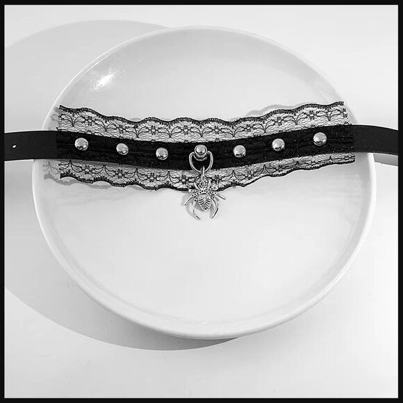 Choker Vampires Gothic Crochet Costume Lace Necklace - Picture 14 of 15